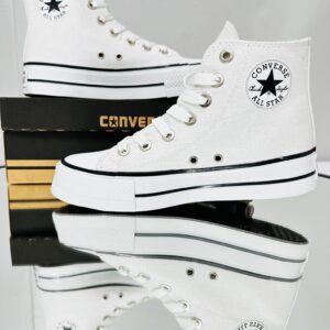 Bilekli Convers  Beyaz yüksek taban